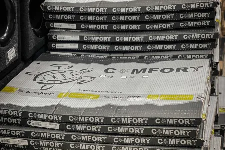 Наше утро началось с большой поставки шумо-виброизоляции от "COMFORT MAT"