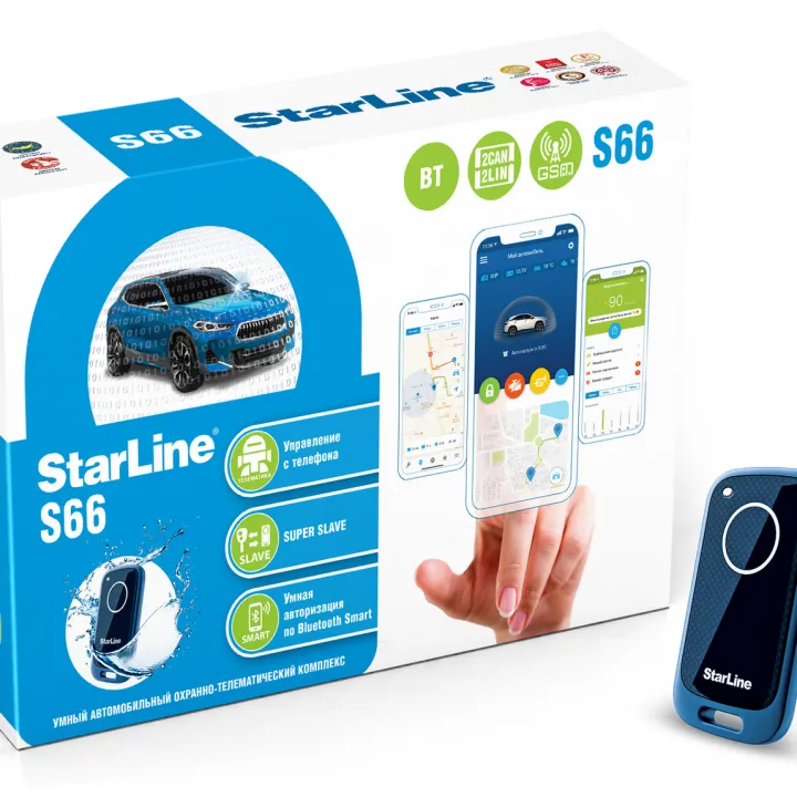 StarLine S66 v2 BT 2CAN+4LIN 2SIM GSM Автомобильная сигнализация в Самаре